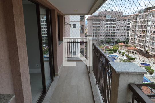 Varanda da Sala de apartamento à venda com 3 quartos, 87m² em Taquara, Rio de Janeiro