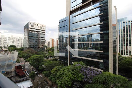Vista da Varanda de kitnet/studio para alugar com 1 quarto, 44m² em Vila Olímpia, São Paulo