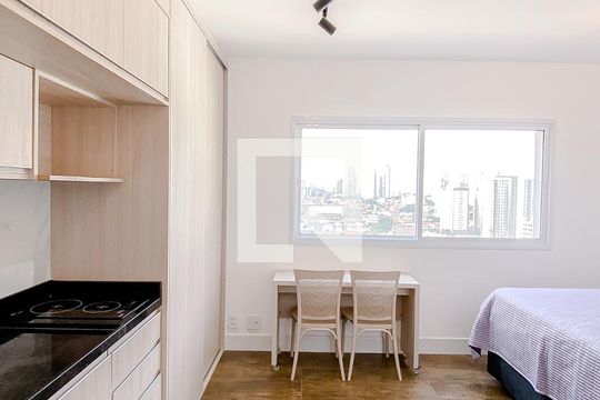 Cozinha de kitnet/studio à venda com 1 quarto, 21m² em Belenzinho, São Paulo