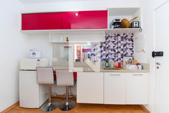 Cozinha de kitnet/studio à venda com 1 quarto, 26m² em Vila Prudente, São Paulo