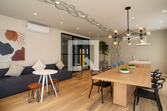 Área comum - Salão de festas de kitnet/studio para alugar com 1 quarto, 27m² em Bela Vista, São Paulo