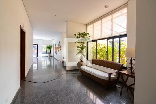 Hall de entrada, térreo  de apartamento para alugar com 3 quartos, 112m² em Brooklin Paulista, São Paulo