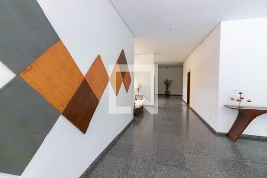 Hall de entrada, térreo  de apartamento para alugar com 3 quartos, 112m² em Brooklin Paulista, São Paulo