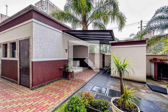 Área comum - Churrasqueira de apartamento para alugar com 2 quartos, 50m² em Parque São Vicente, Mauá