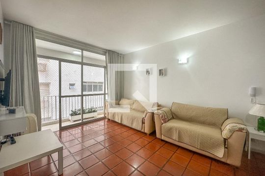 Sala de apartamento para alugar com 3 quartos, 100m² em Centro, Guarujá