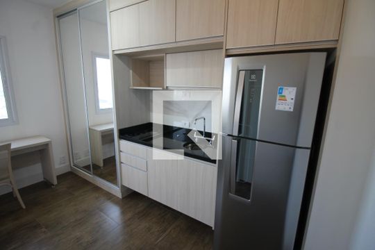 Cozinha de kitnet/studio à venda com 1 quarto, 21m² em Belenzinho, São Paulo