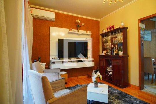 Sala  de apartamento à venda com 3 quartos, 90m² em Navegantes, Porto Alegre