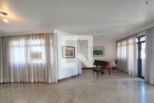 Sala de apartamento à venda com 4 quartos, 180m² em Serra, Belo Horizonte