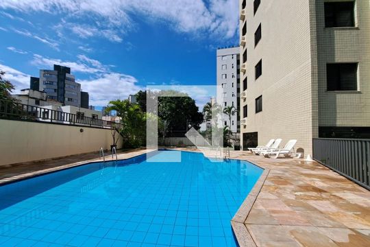 Área comum - Piscina de apartamento à venda com 4 quartos, 180m² em Serra, Belo Horizonte