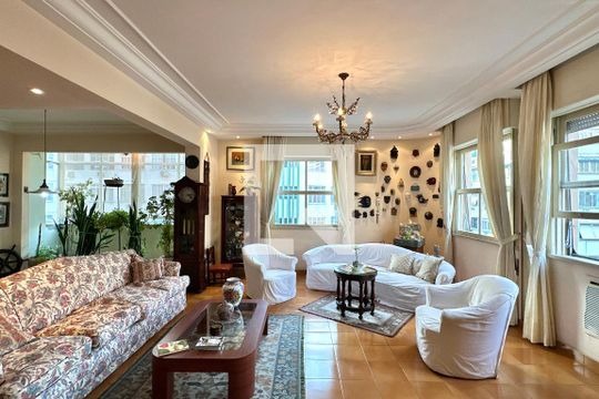 Sala de Jantar de apartamento à venda com 4 quartos, 275m² em Copacabana, Rio de Janeiro