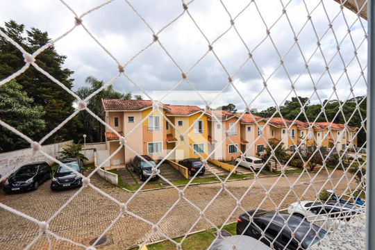 Sala - vista de casa de condomínio para alugar com 3 quartos, 86m² em Chácara Ondas Verdes, Cotia