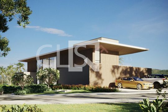 fachada de casa de condomínio à venda com 4 quartos, 843m² em Alphaville, Nova Lima