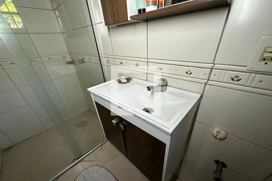 Pia do Banheiro da Suíte de casa à venda com 4 quartos, 115m² em Rio dos Sinos, São Leopoldo