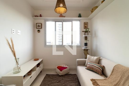 Sala de apartamento para alugar com 2 quartos, 34m² em Barra Funda, São Paulo