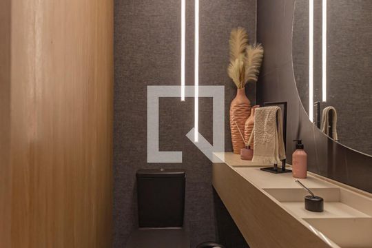 Lavabo de apartamento à venda com 3 quartos, 117m² em Centro, Santo André