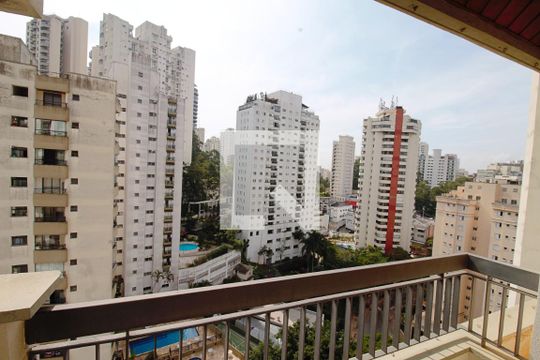 Varanda da Suíte 2  de apartamento à venda com 3 quartos, 274m² em Vila Andrade, São Paulo