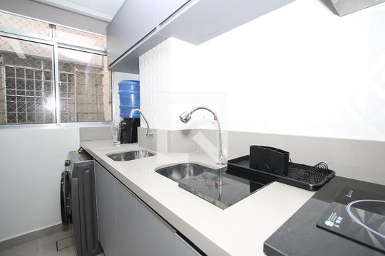 Cozinha Americana de apartamento à venda com 2 quartos, 58m² em Pinheiros, São Paulo