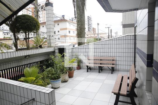 Area comum de apartamento para alugar com 1 quarto, 45m² em Guilhermina, Praia Grande