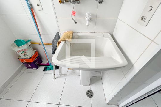Área de Serviço de apartamento à venda com 1 quarto, 45m² em Várzea da Barra Funda, São Paulo