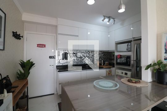 Cozinha de kitnet/studio à venda com 1 quarto, 34m² em Brás, São Paulo
