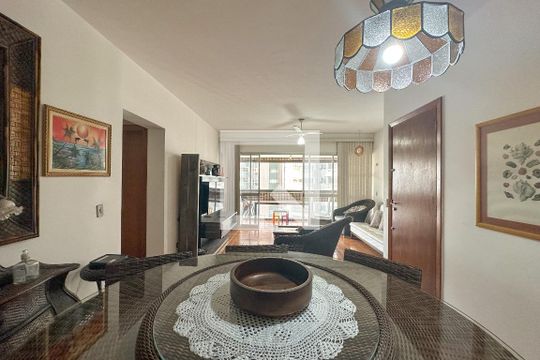 Sala de apartamento para alugar com 3 quartos, 110m² em Centro, Guarujá