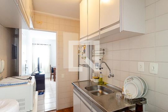 Cozinha de apartamento para alugar com 2 quartos, 40m² em Vila Guarani, São Paulo