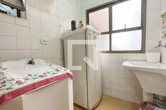 Área de Serviço de apartamento para alugar com 3 quartos, 110m² em Loteamento Joao Batista Juliao, Guarujá