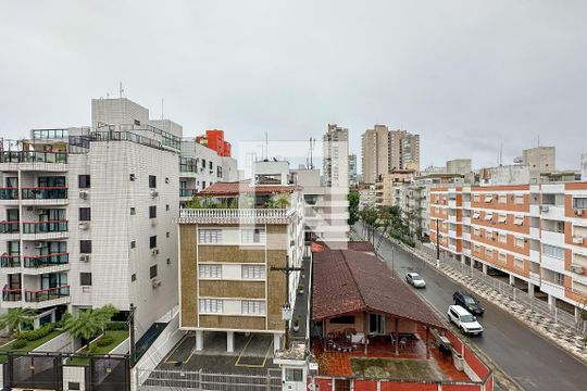 Varanda - vista de apartamento para alugar com 3 quartos, 110m² em Loteamento Joao Batista Juliao, Guarujá