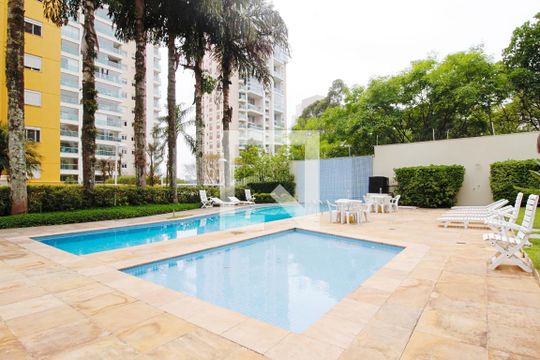 Área comum - Piscina de apartamento à venda com 2 quartos, 57m² em Paraíso do Morumbi, São Paulo