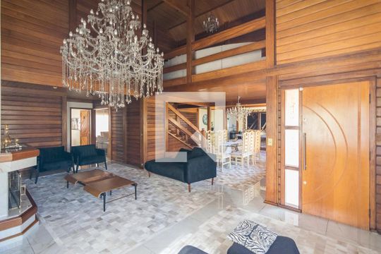 Sala da Lareira de casa para alugar com 5 quartos, 800m² em Jardim Bela Vista, Santo André