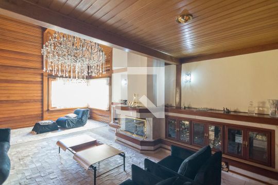 Sala da Lareira de casa para alugar com 5 quartos, 800m² em Jardim Bela Vista, Santo André