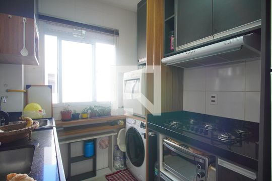 Cozinha de apartamento à venda com 2 quartos, 46m² em Canudos, Novo Hamburgo