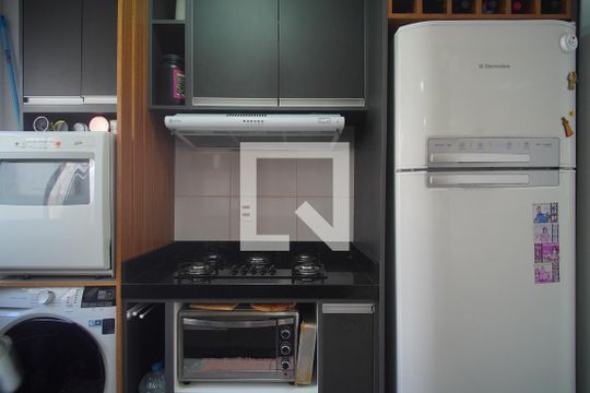 Cozinha de apartamento à venda com 2 quartos, 46m² em Canudos, Novo Hamburgo