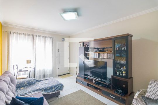 Sala de casa de condomínio à venda com 3 quartos, 140m² em Campestre, Santo André