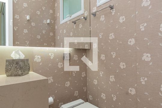 Lavabo  de casa de condomínio à venda com 3 quartos, 338m² em Bosque das Palmeiras, Campinas