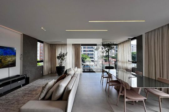 Sala de apartamento à venda com 3 quartos, 157m² em Campo Belo, São Paulo