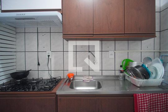 Cozinha de apartamento à venda com 2 quartos, 52m² em Canudos, Novo Hamburgo