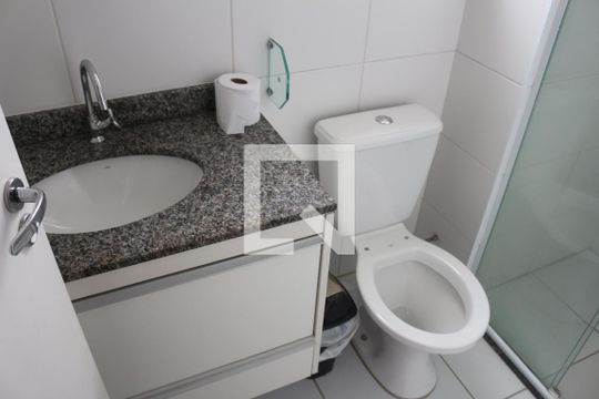 Banheiro da Suíte de apartamento à venda com 3 quartos, 120m² em Santa Maria, Santo André