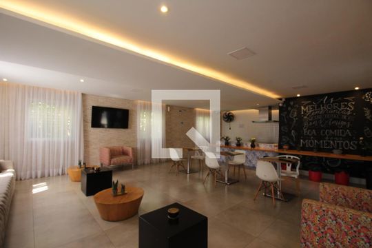 Área comum - Salão de festas de apartamento para alugar com 2 quartos, 47m² em Jardim Monte Alegre, Taboão da Serra