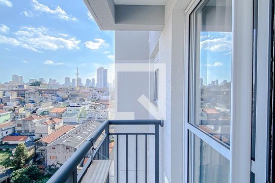 Varanda da Sala de apartamento à venda com 1 quarto, 38m² em Vila Invernada, São Paulo
