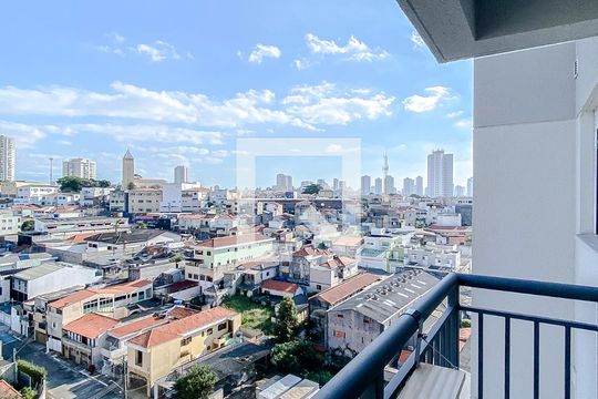 Varanda da Sala de apartamento à venda com 1 quarto, 38m² em Vila Invernada, São Paulo