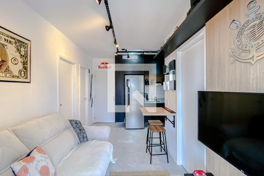 Sala de apartamento à venda com 1 quarto, 38m² em Vila Invernada, São Paulo