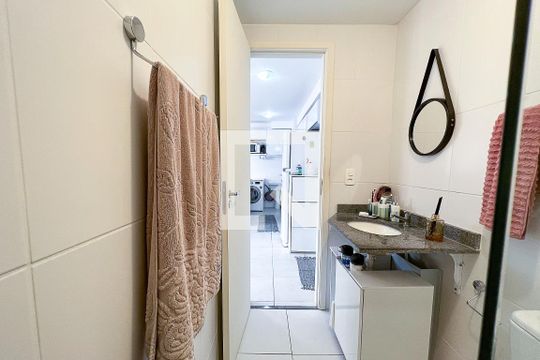 Banheiro de apartamento à venda com 1 quarto, 35m² em Vila Leopoldina, São Paulo