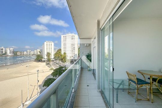 Varanda de apartamento para alugar com 3 quartos, 120m² em Centro, Guarujá