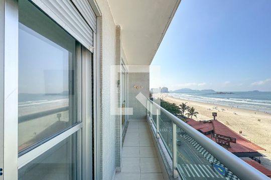 Varanda de apartamento para alugar com 3 quartos, 120m² em Centro, Guarujá