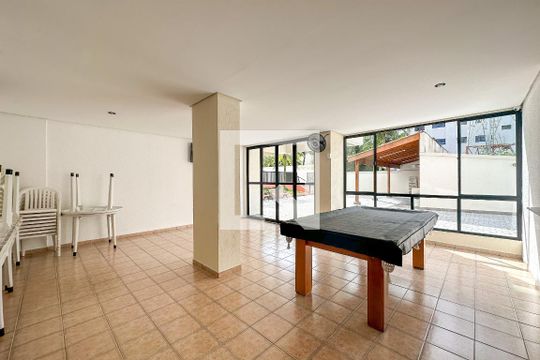 Área comum - Salão de festas de apartamento para alugar com 2 quartos, 85m² em Vila Julia, Guarujá