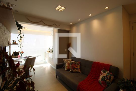 Sala  de apartamento à venda com 1 quarto, 36m² em Barra Funda, São Paulo