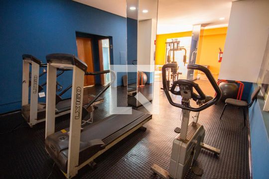 Área comum - Academia de apartamento para alugar com 1 quarto, 32m² em Nova Ribeirânia, Ribeirão Preto