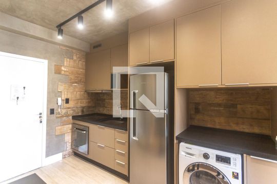 Cozinha de kitnet/studio à venda com 1 quarto, 36m² em Rudge Ramos, São Bernardo do Campo