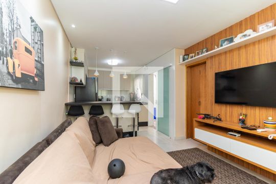 Sala de casa de condomínio à venda com 2 quartos, 72m² em Vila Carmosina, São Paulo